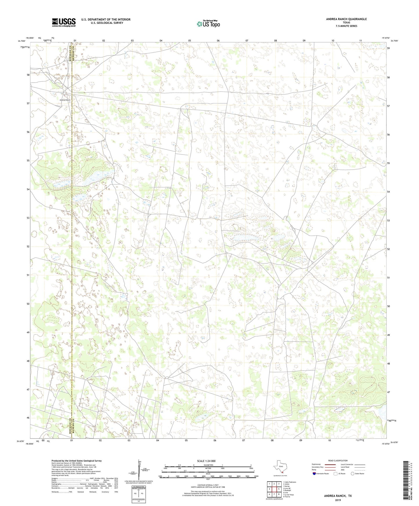 Andrea Ranch Texas US Topo Map Image