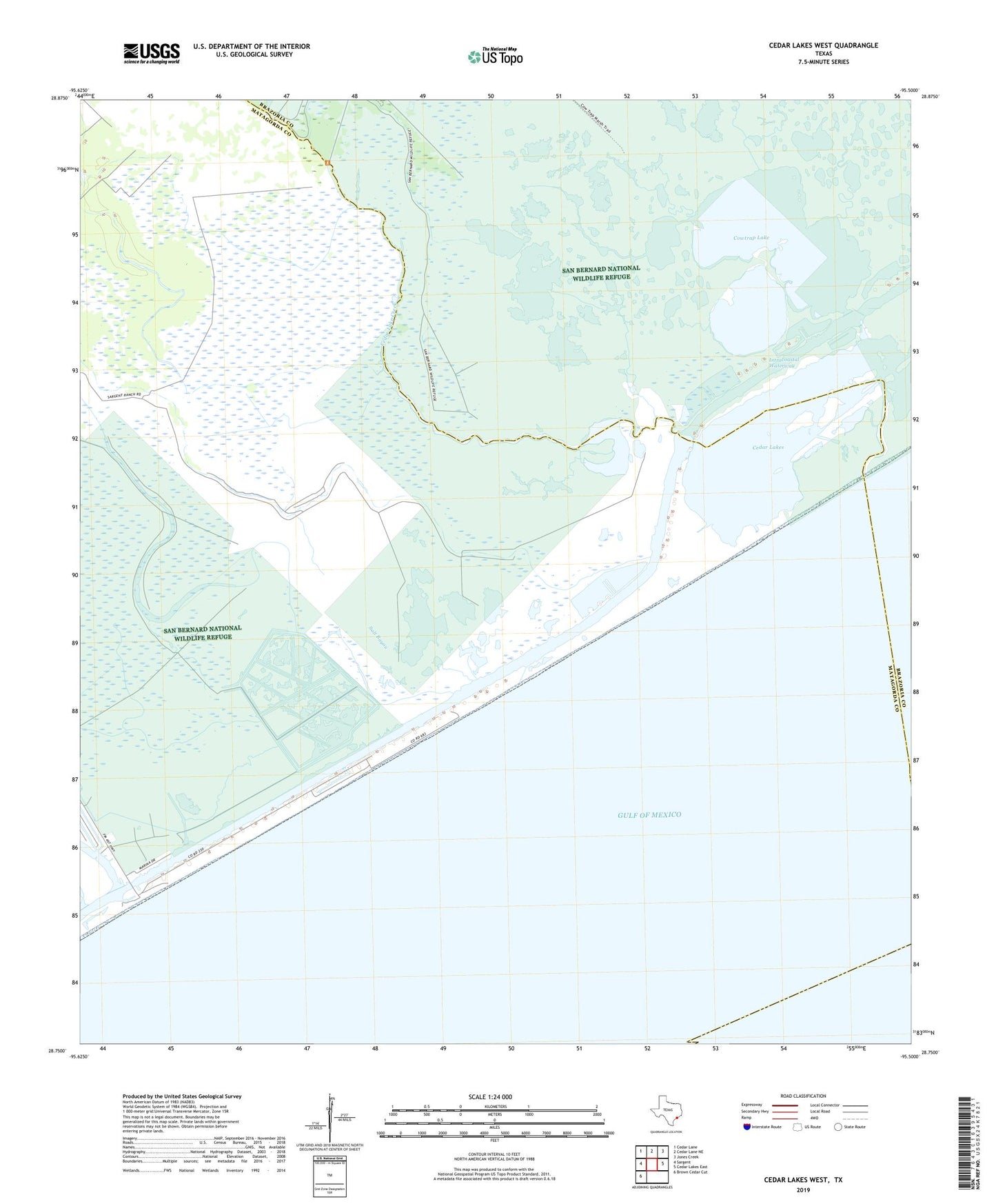 Cedar Lakes West Texas US Topo Map Image