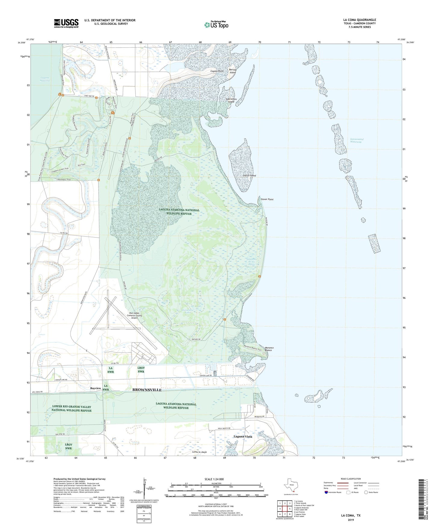 La Coma Texas US Topo Map Image