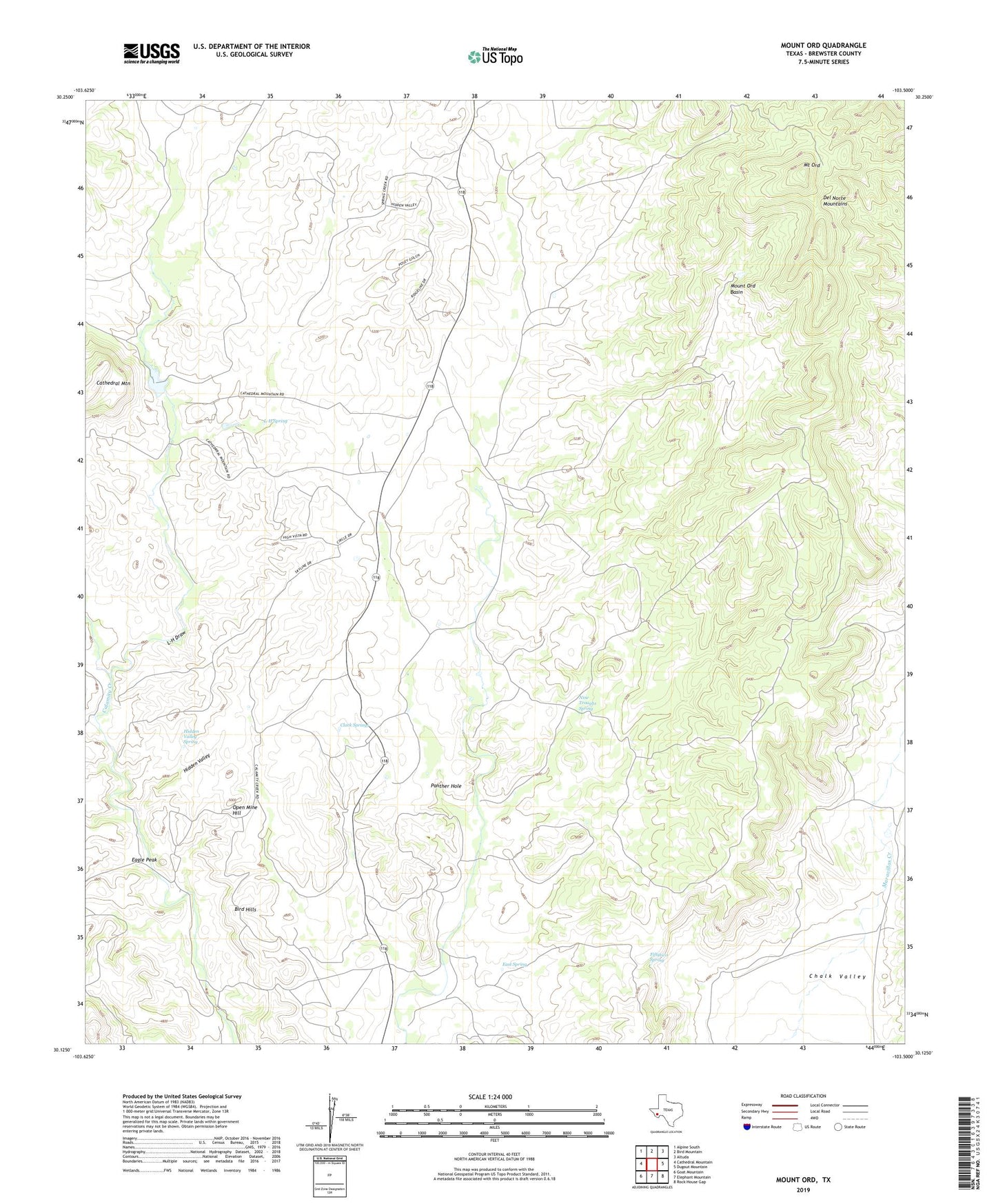 Mount Ord Texas US Topo Map Image