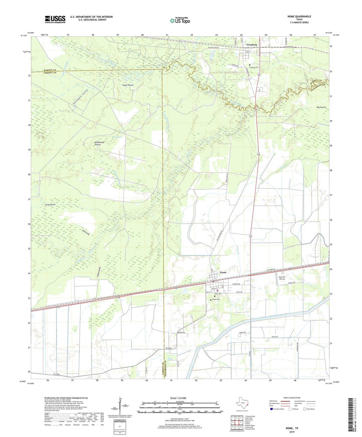 Nome Texas US Topo Map Image