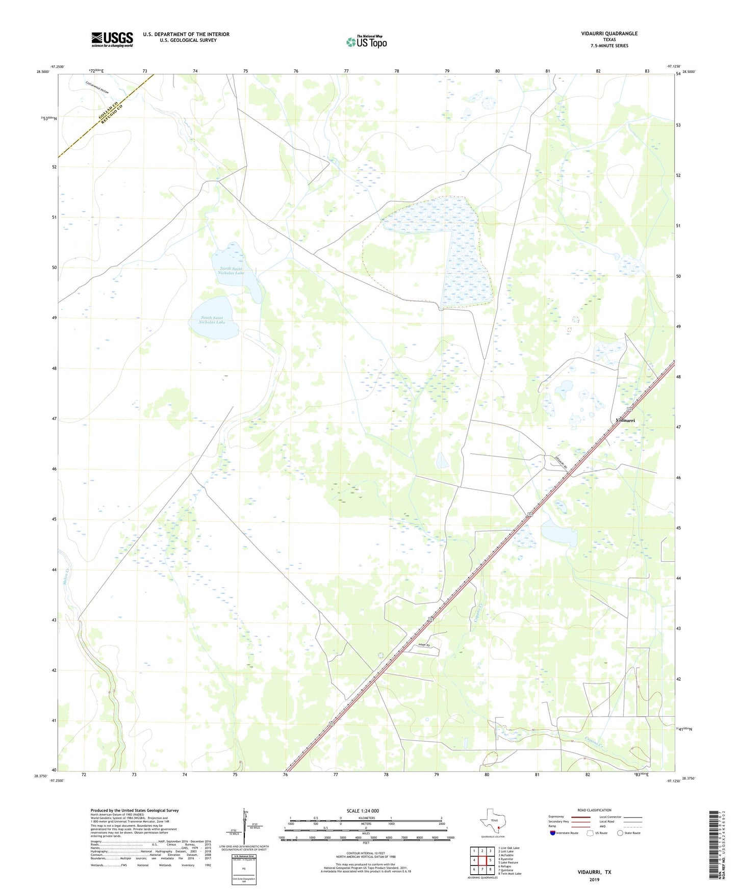 Vidaurri Texas US Topo Map Image