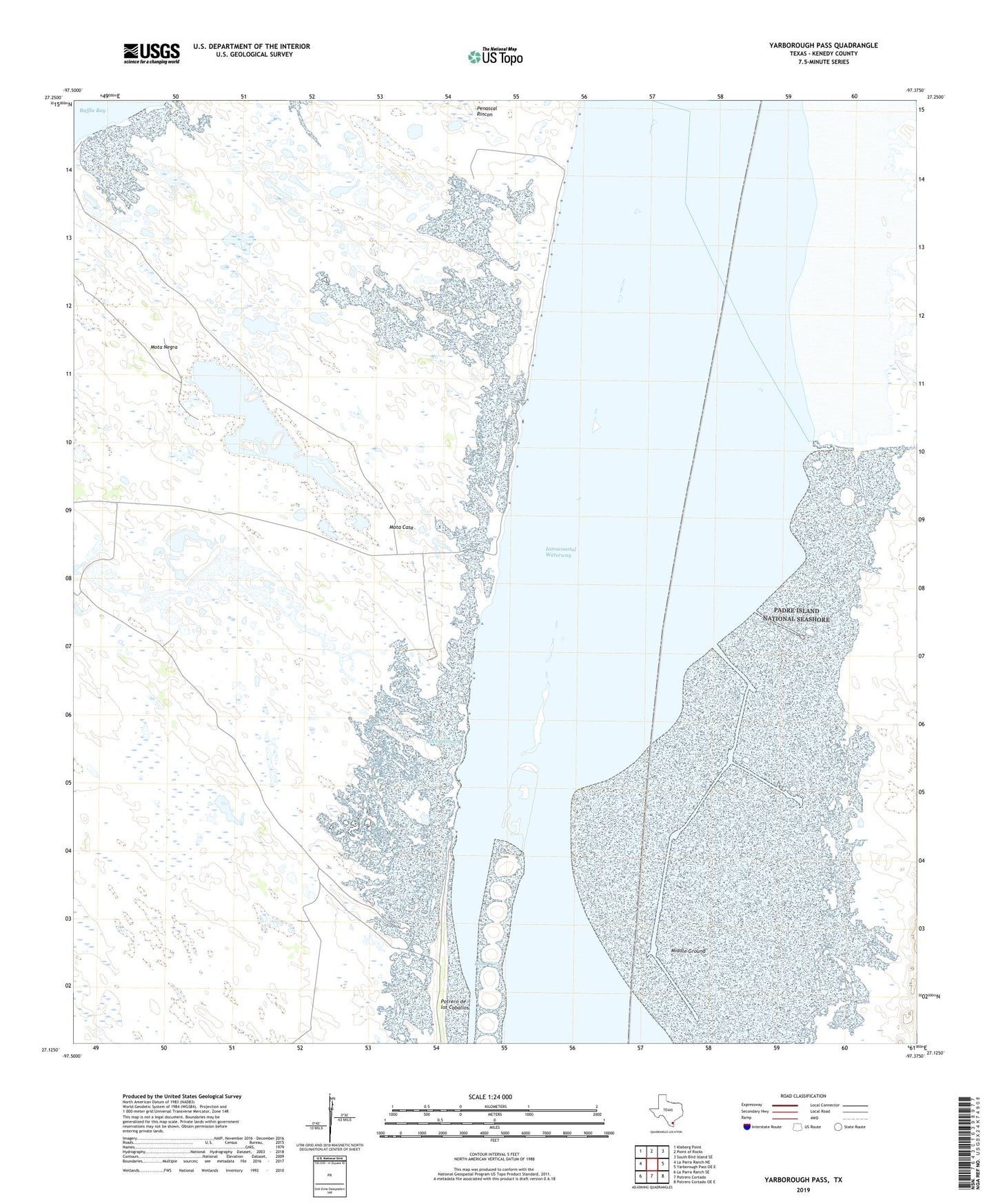 Yarborough Pass Texas US Topo Map Image
