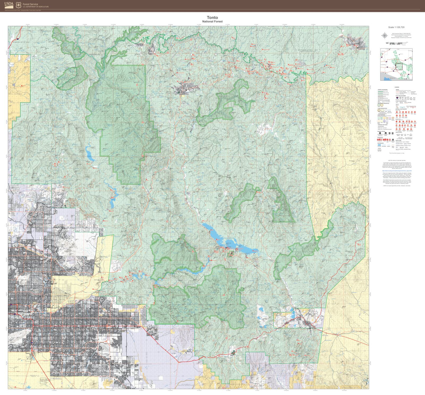 Tonto National Forest Map
