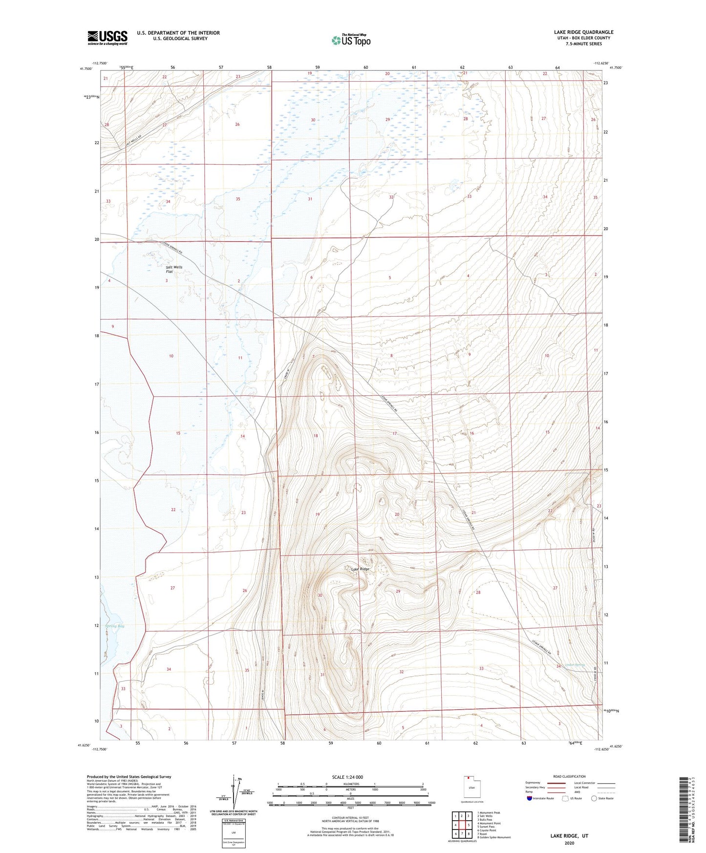 Lake Ridge Utah US Topo Map Image