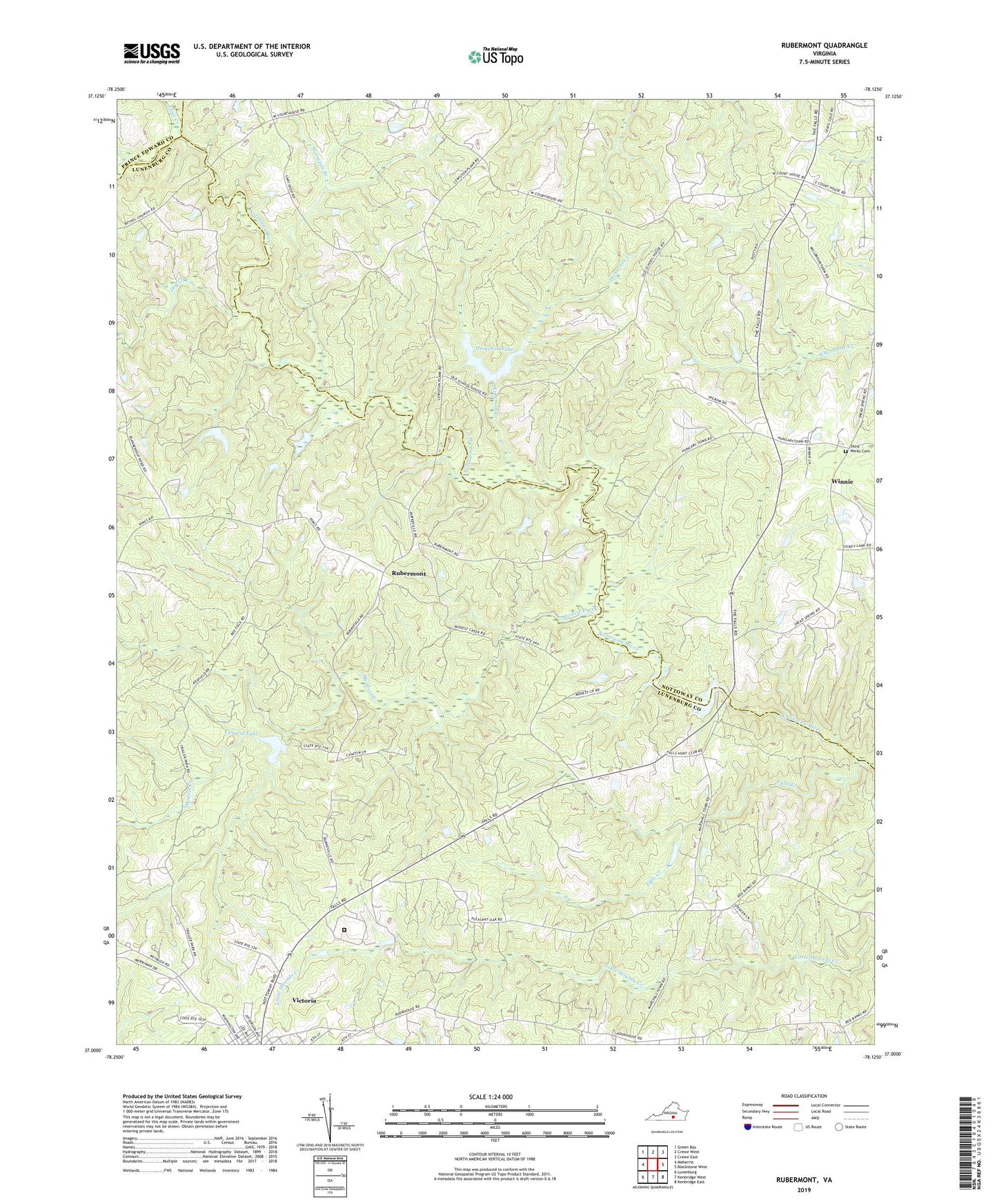 Rubermont Virginia US Topo Map Image
