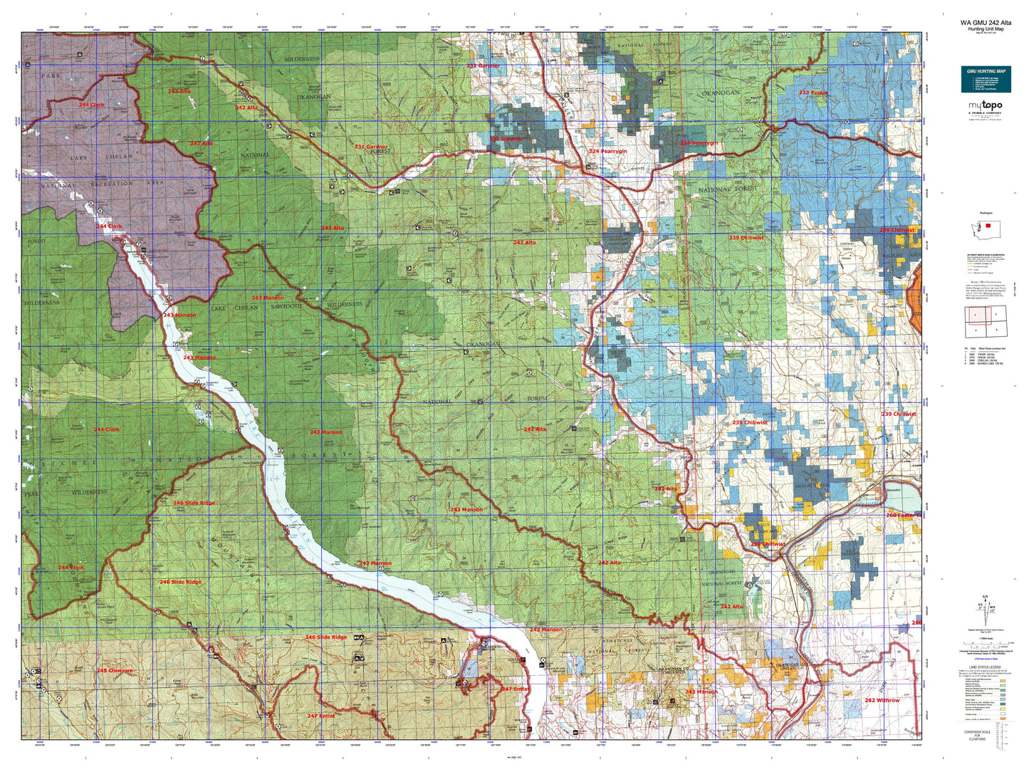 Washington GMU 242 Alta Map Image