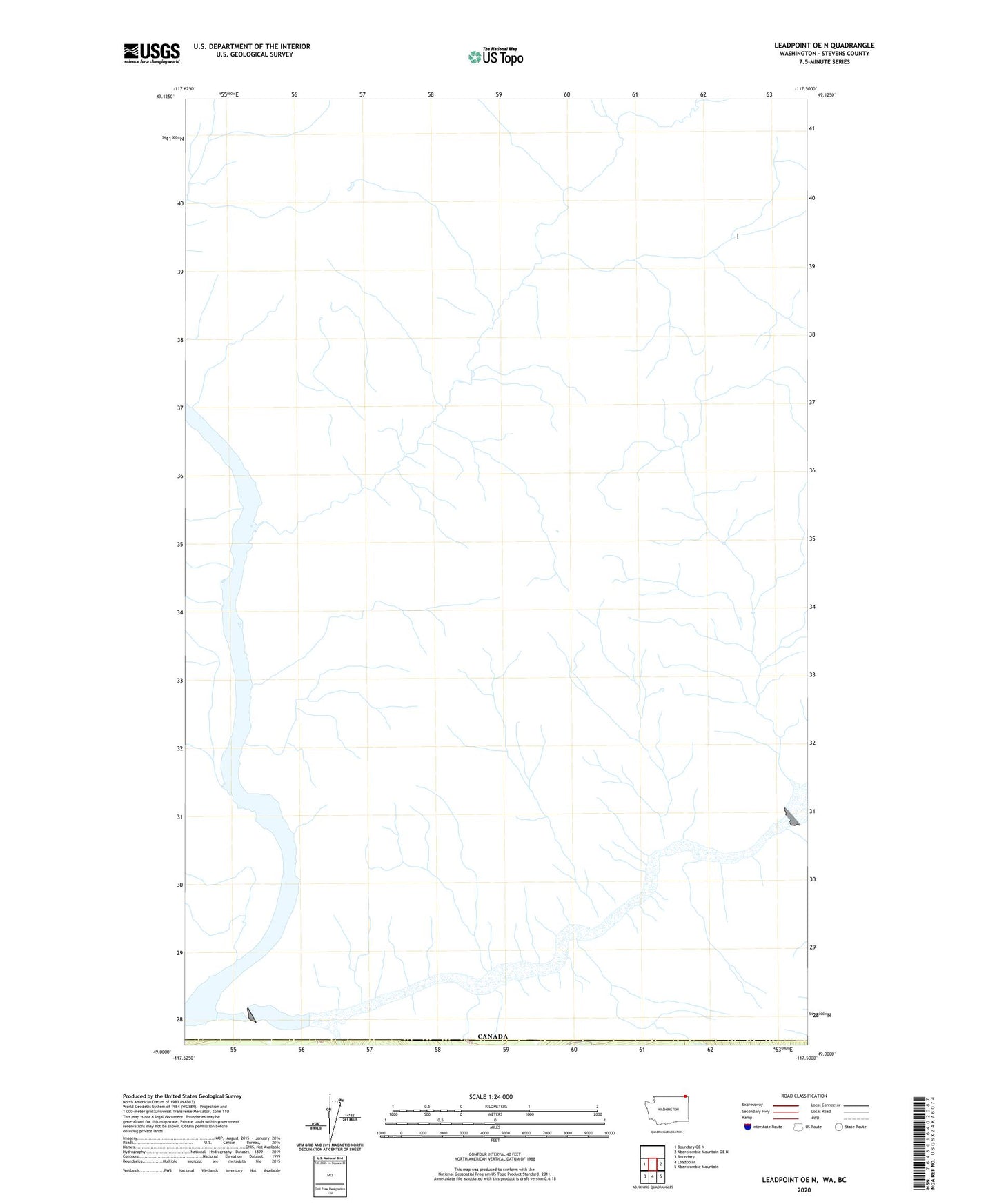 Leadpoint OE N Washington US Topo Map Image
