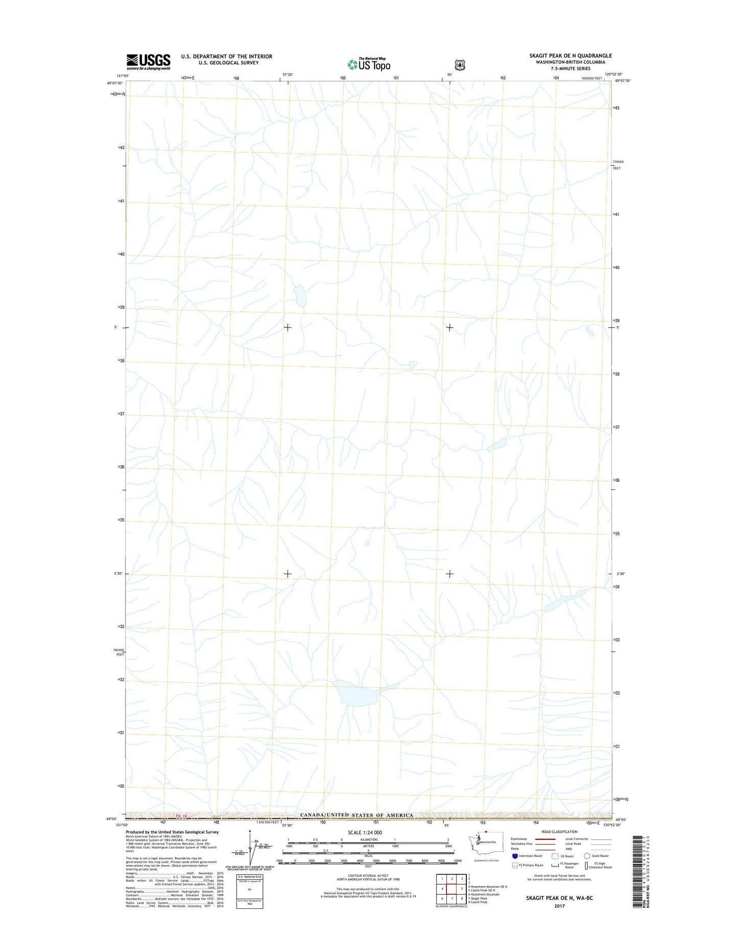 Skagit Peak OE N Washington US Topo Map Image