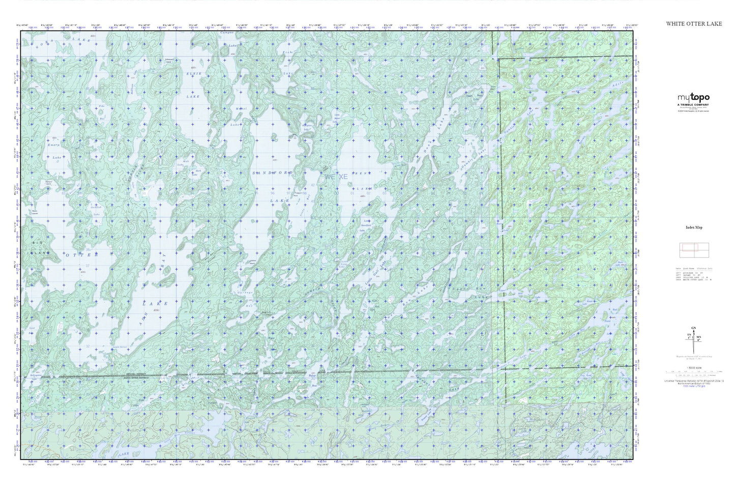 White Otter Lake MyTopo Explorer Series Map Image