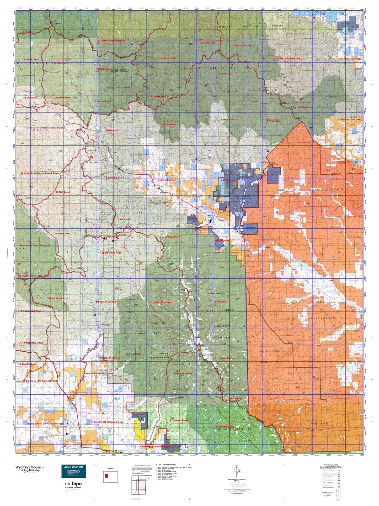 Wyoming Moose 6 Map Image
