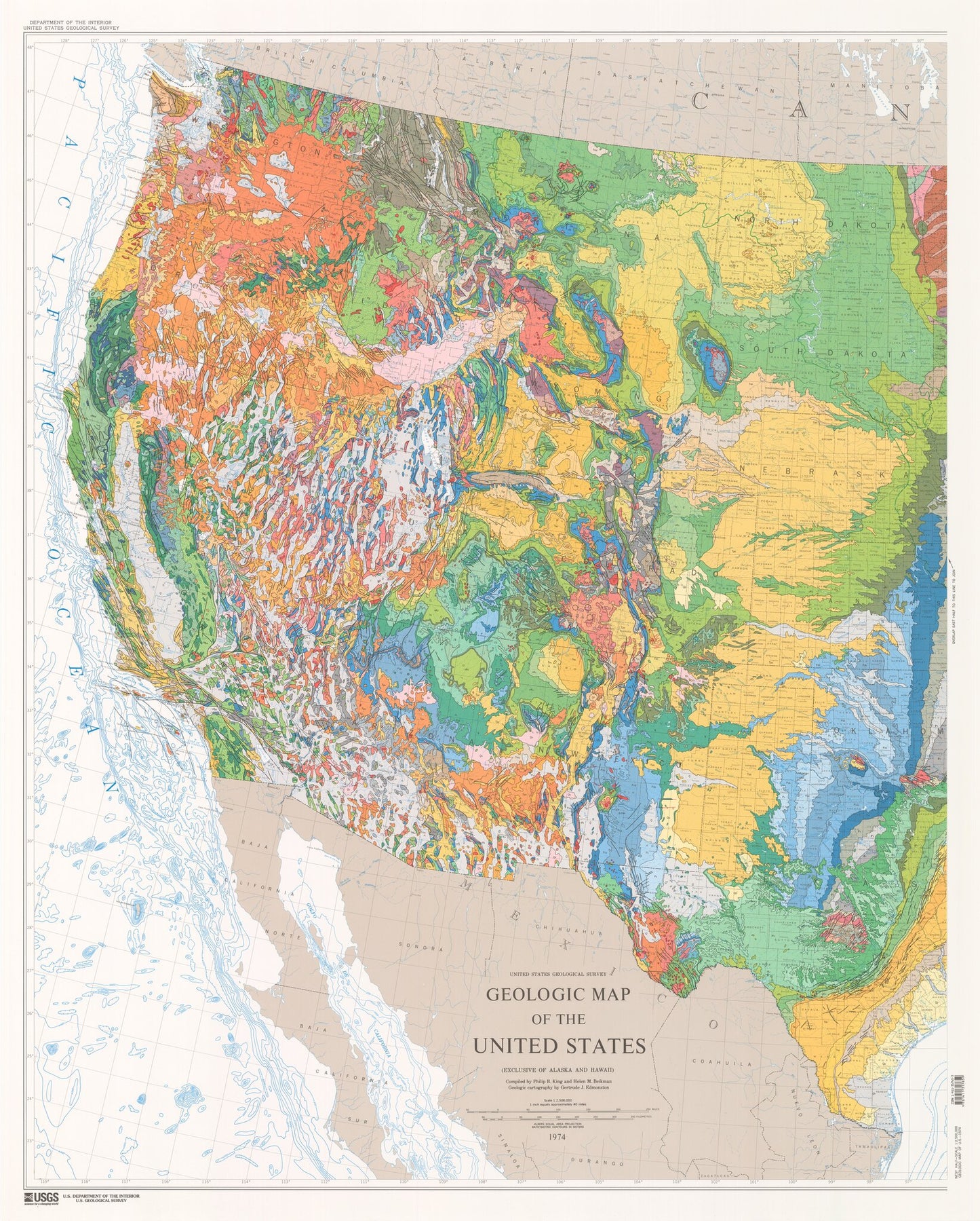 Geologic Map of Western United States