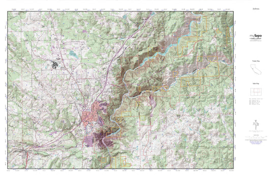 Auburn MyTopo Explorer Series Map Image
