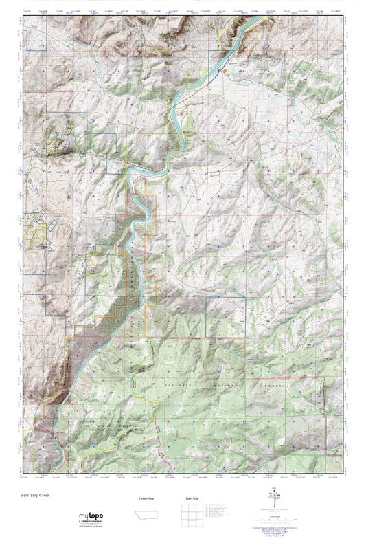 Bear Trap Creek MyTopo Explorer Series Map Image