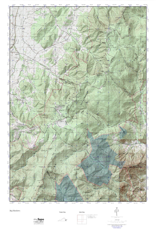 Big Meadows MyTopo Explorer Series Map Image