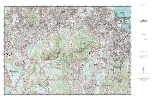 Blue Hills MyTopo Explorer Series Map Image