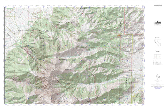 Boundary Peak MyTopo Explorer Series Map Image