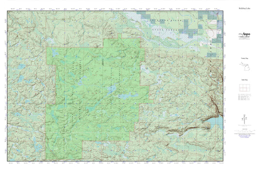 Bulldog Lake MyTopo Explorer Series Map Image