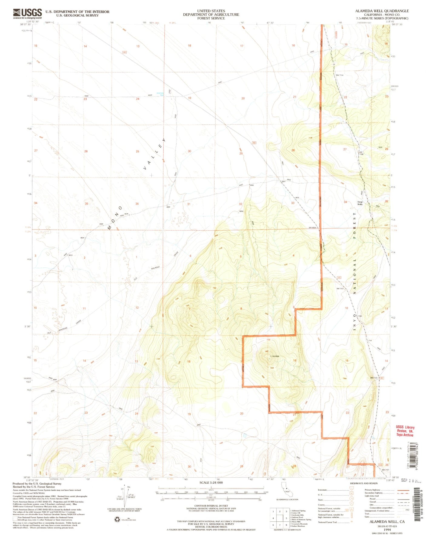 Classic USGS Alameda Well California 7.5'x7.5' Topo Map Image