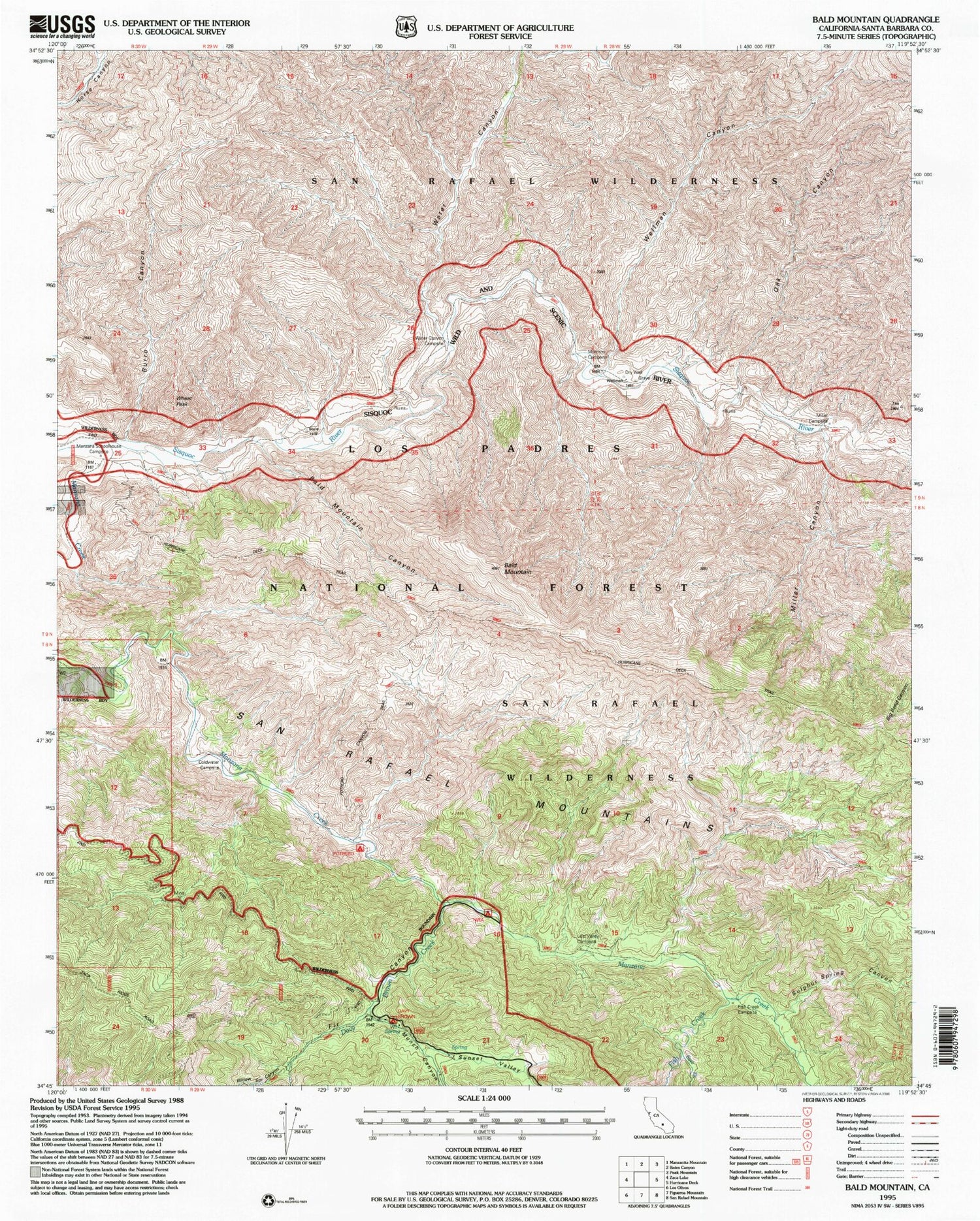 Classic USGS Bald Mountain California 7.5'x7.5' Topo Map Image