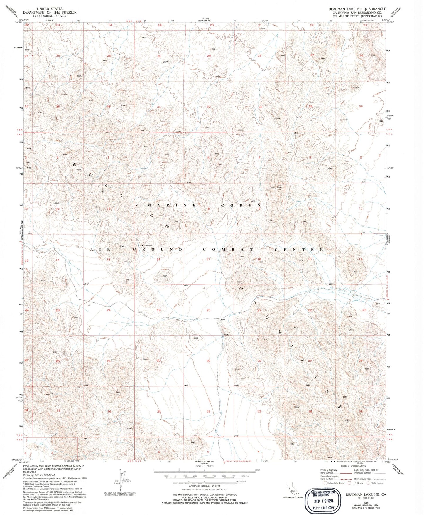 Classic USGS Deadman Lake NE California 7.5'x7.5' Topo Map Image