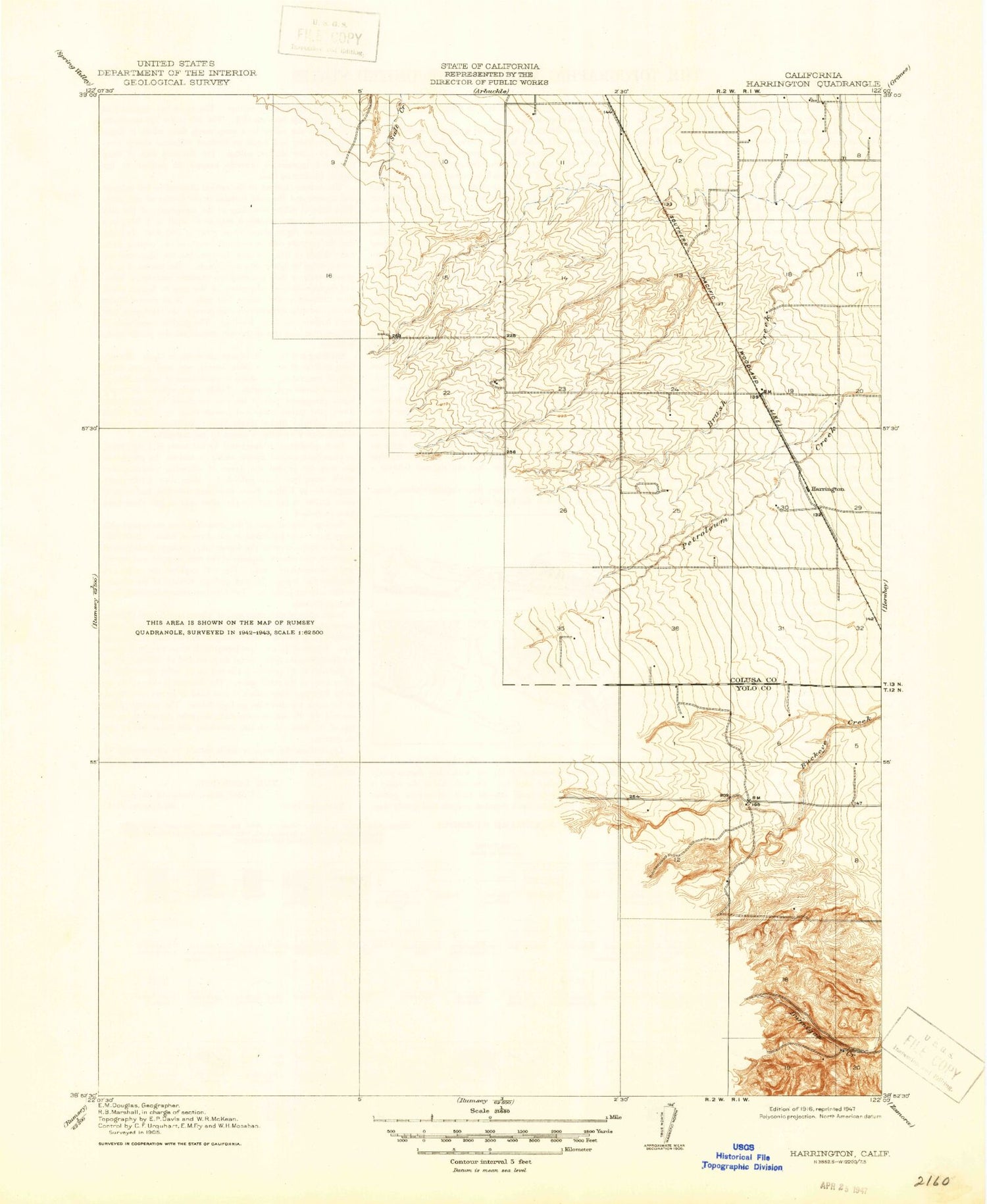 Classic USGS Wildwood School California 7.5'x7.5' Topo Map Image