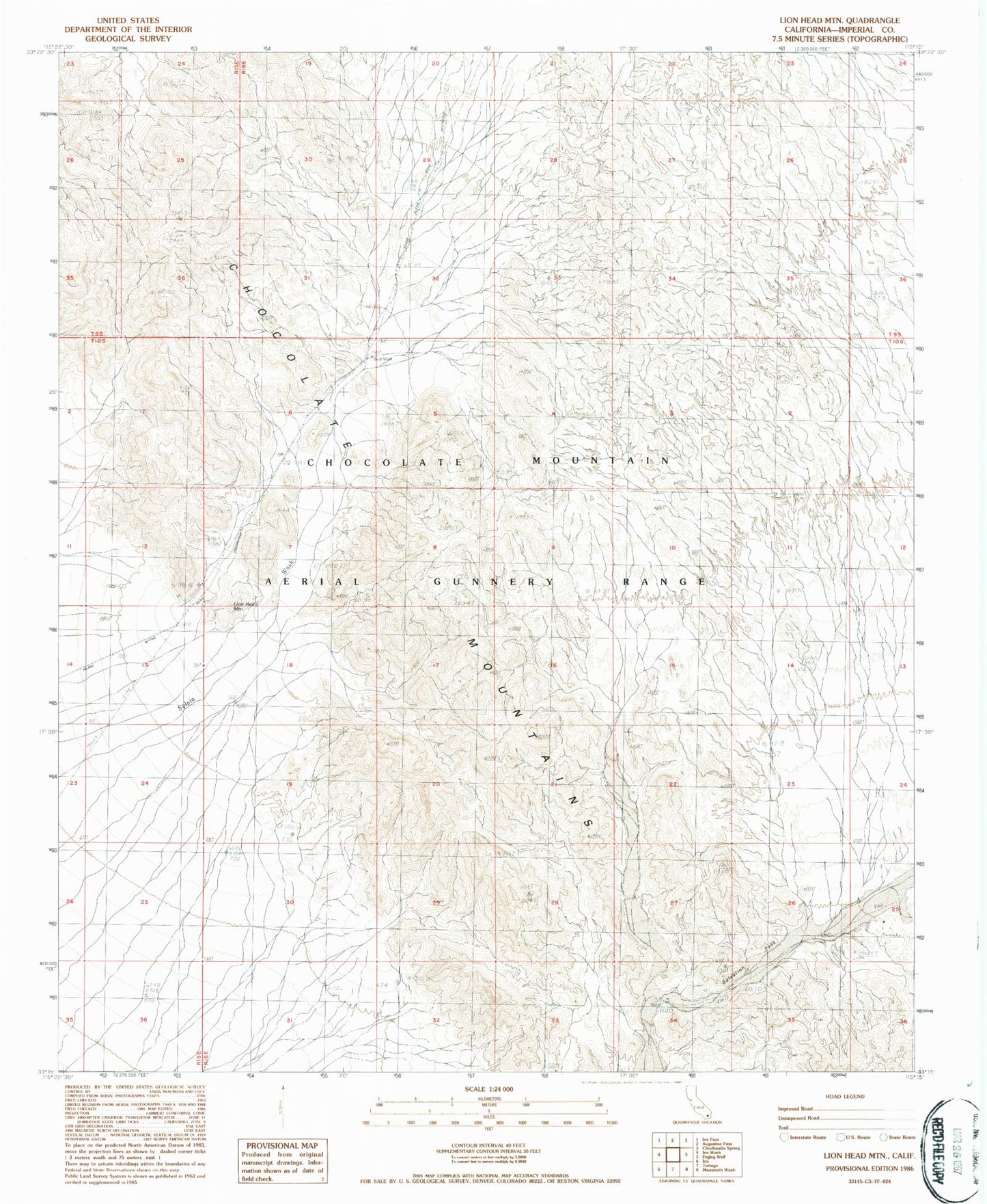 Classic USGS Lion Head Mountain California 7.5'x7.5' Topo Map Image