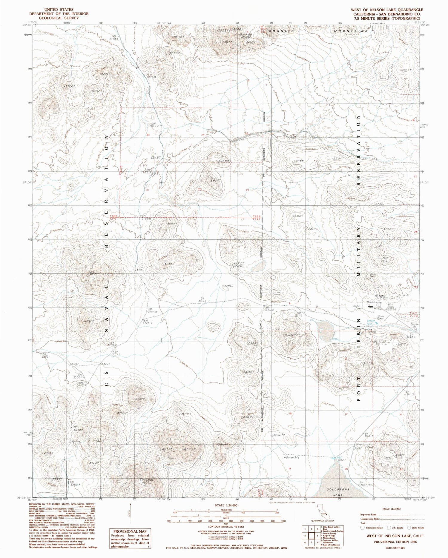 Classic USGS West of Nelson Lake California 7.5'x7.5' Topo Map Image