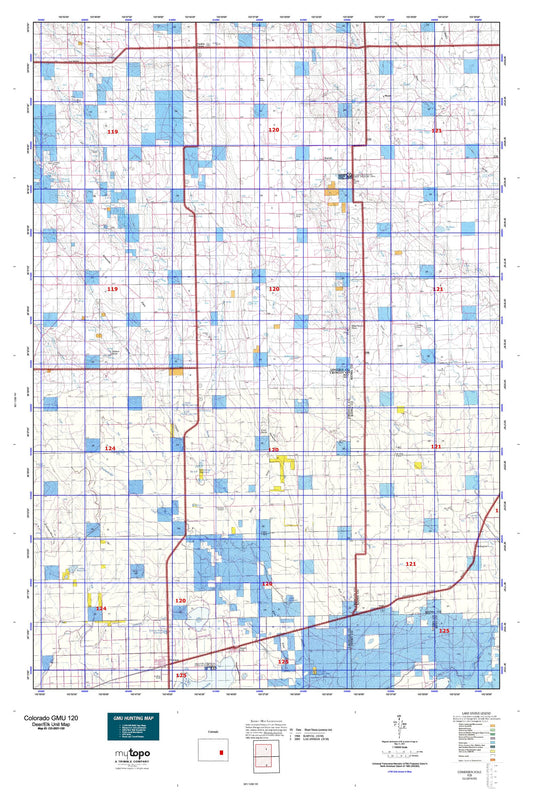 Colorado GMU 120 Map Image