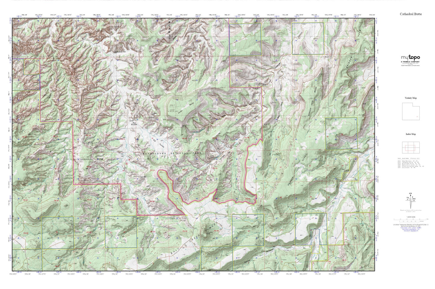 Canyonlands National Park_Salt Creek-Lavender Can MyTopo Explorer Series Map Image