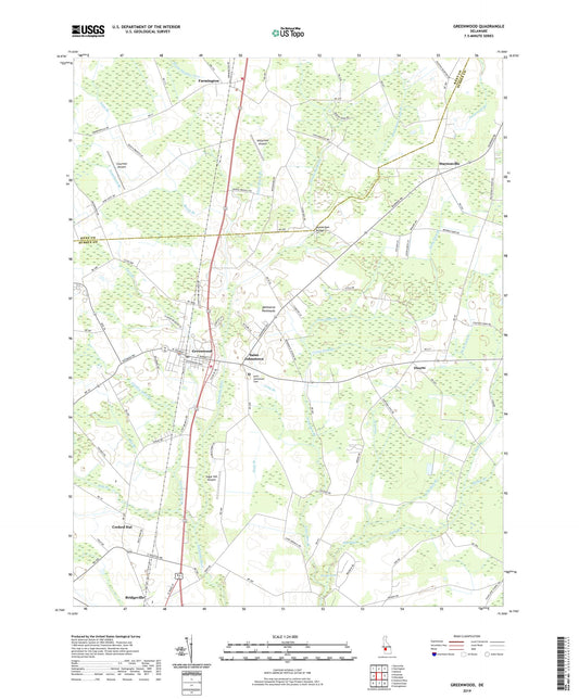 Greenwood Delaware US Topo Map Image