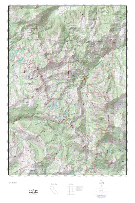 Ebbetts Pass MyTopo Explorer Series Map Image