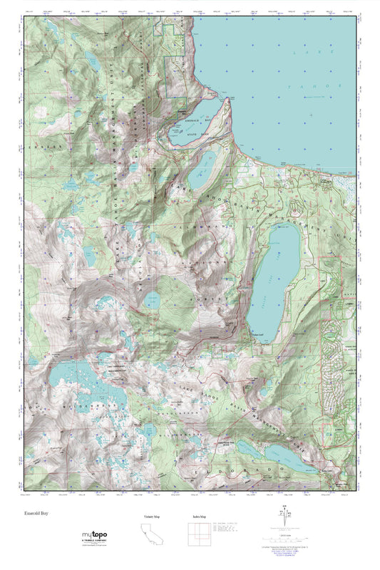 Emerald Bay MyTopo Explorer Series Map Image