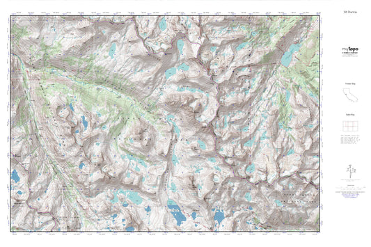 Evolution Basin MyTopo Explorer Series Map Image