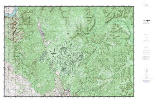 Fort Knox MyTopo Explorer Series Map Image