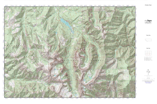 Fridley Peak MyTopo Explorer Series Map Image