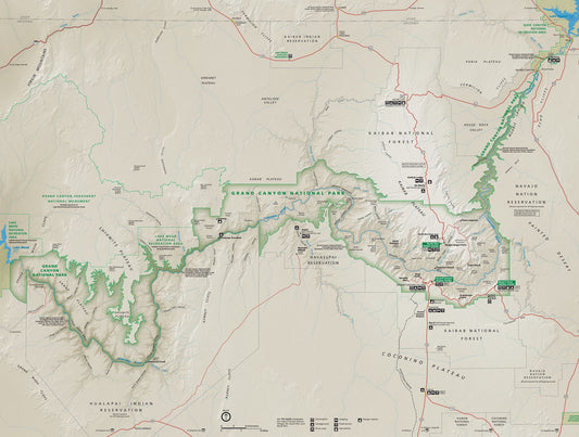 Grand Canyon National Park Map Image