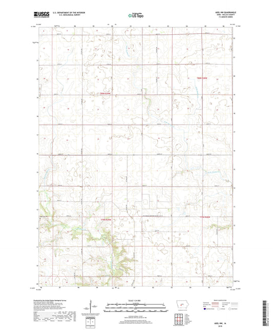 Adel NW Iowa US Topo Map Image