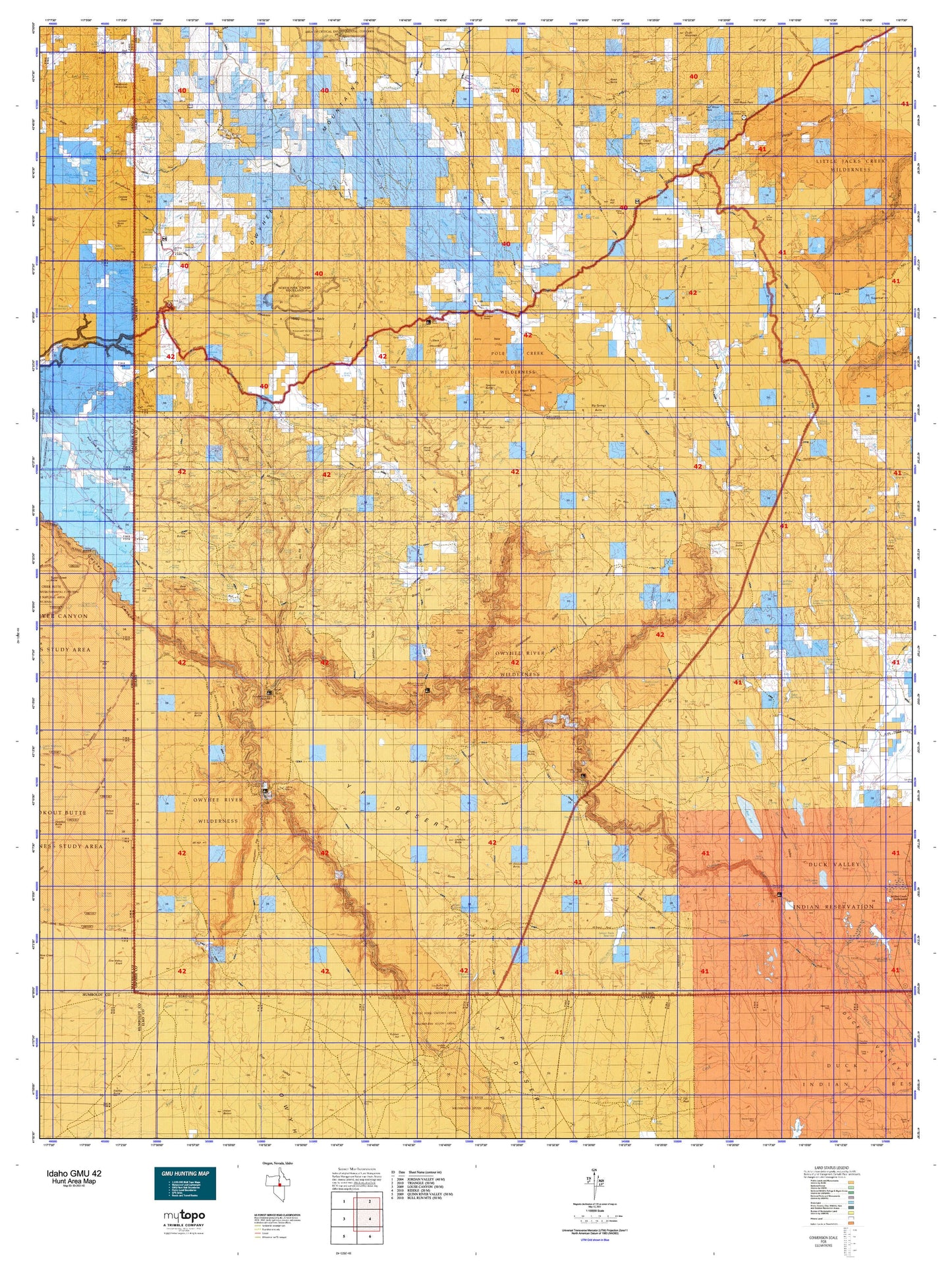 Idaho GMU 42 Map Image