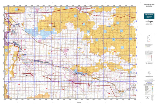 Idaho GMU 53 West Map Image