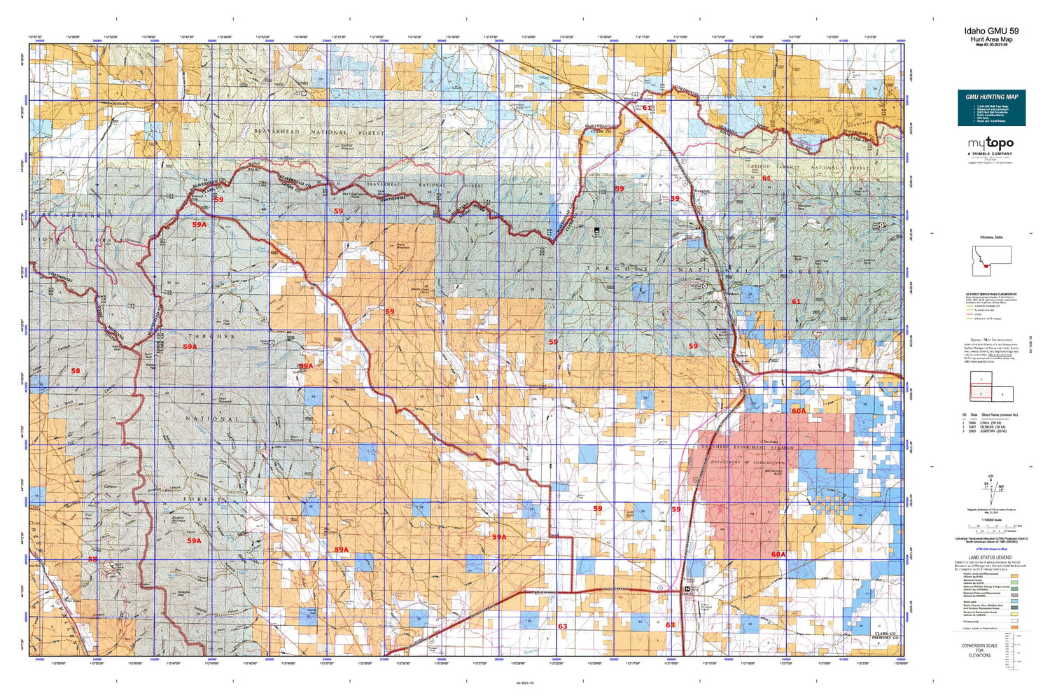 Idaho GMU 59 Map Image