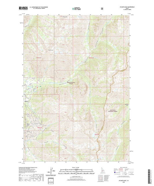 Atlanta East Idaho US Topo Map Image