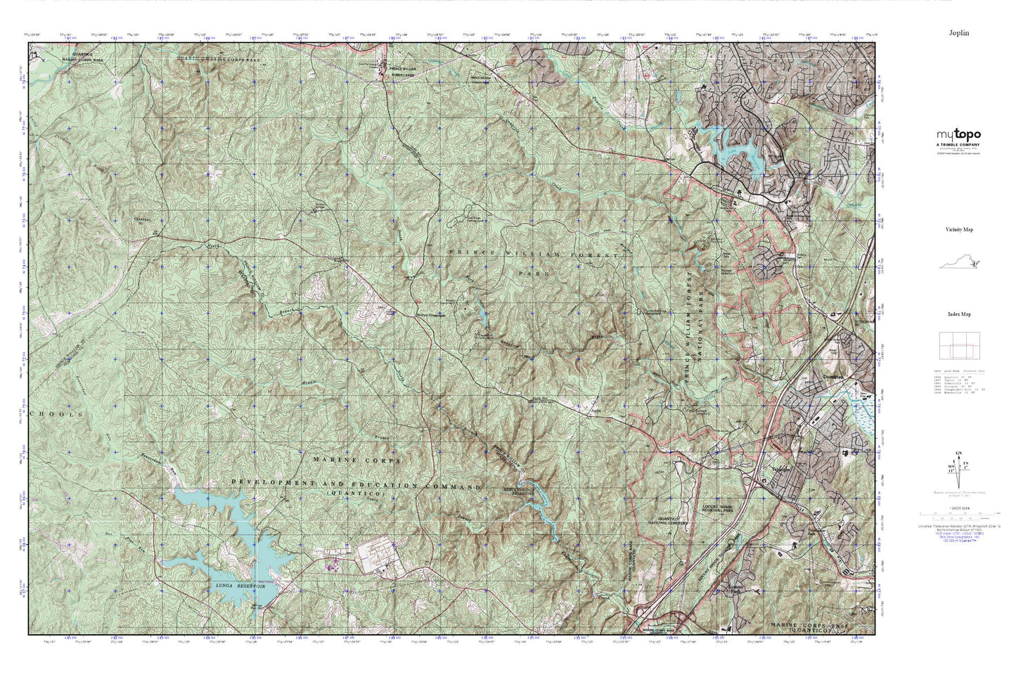 Joplin MyTopo Explorer Series Map Image