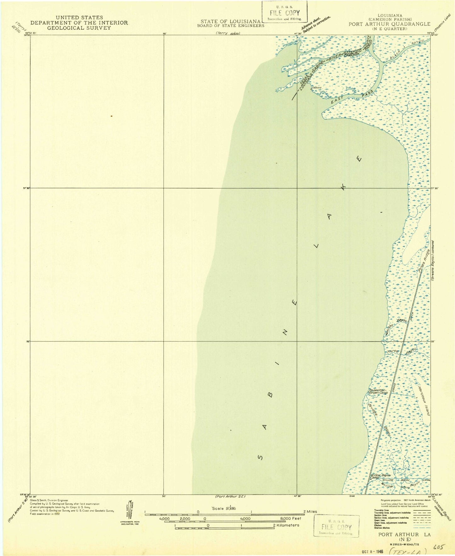 Classic USGS West of Greens Bayou Texas 7.5'x7.5' Topo Map Image