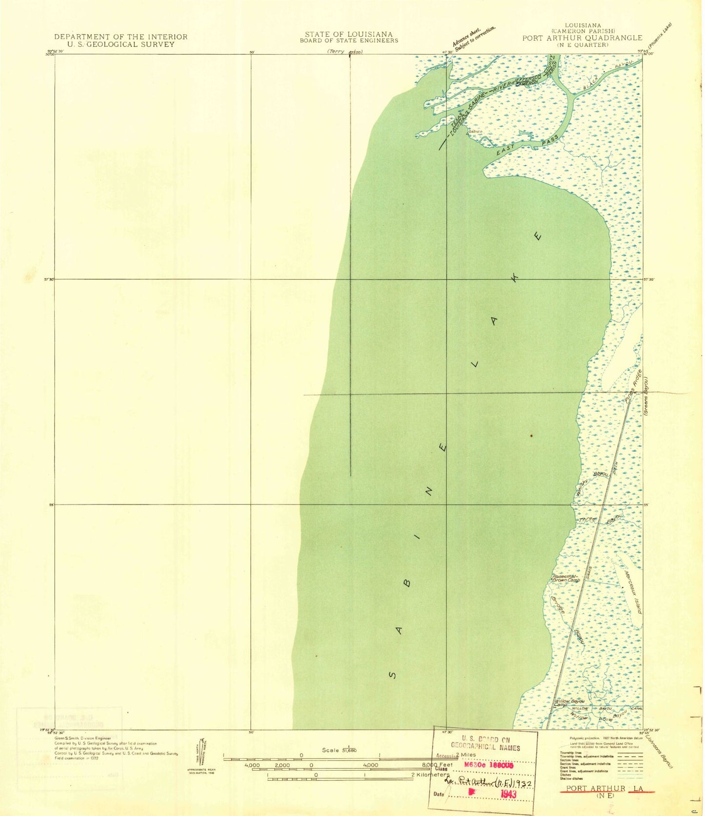Classic USGS West of Greens Bayou Texas 7.5'x7.5' Topo Map Image