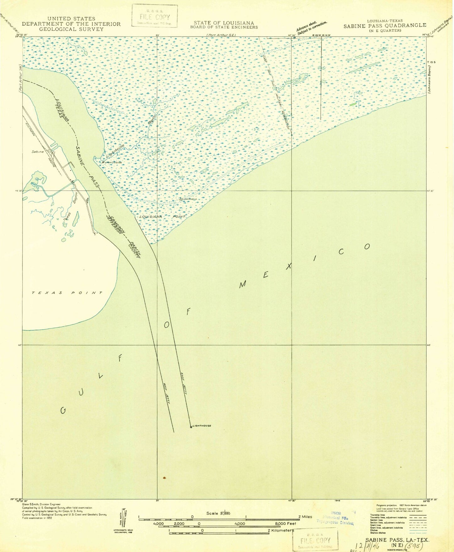 Classic USGS Texas Point Texas 7.5'x7.5' Topo Map Image