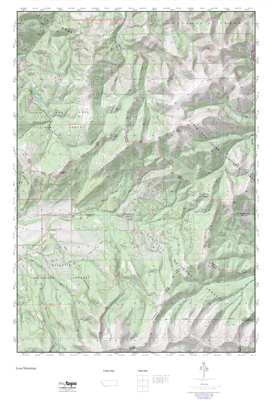 Loco Mountain MyTopo Explorer Series Map Image