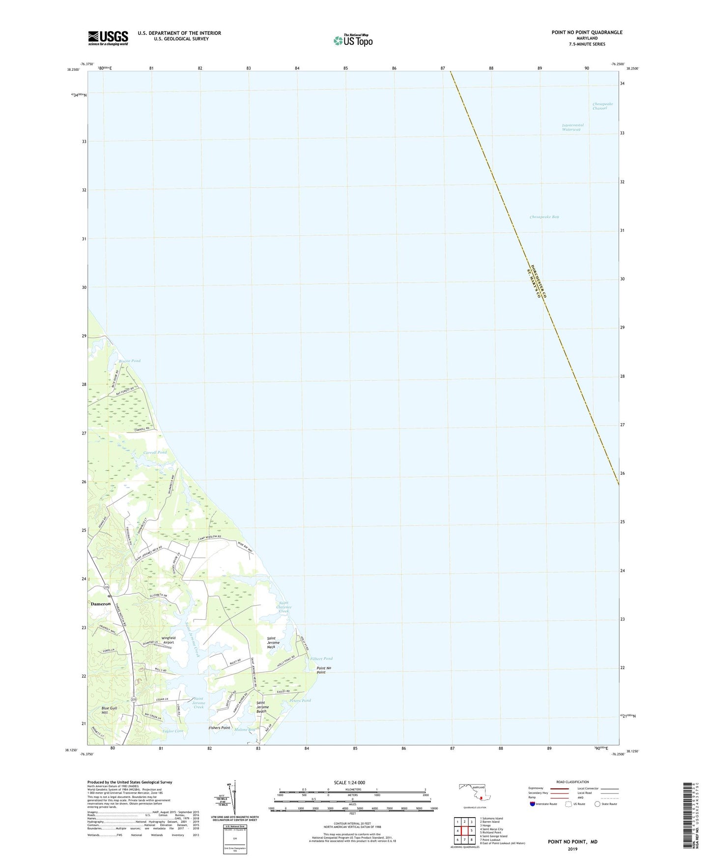 Point No Point Maryland US Topo Map Image
