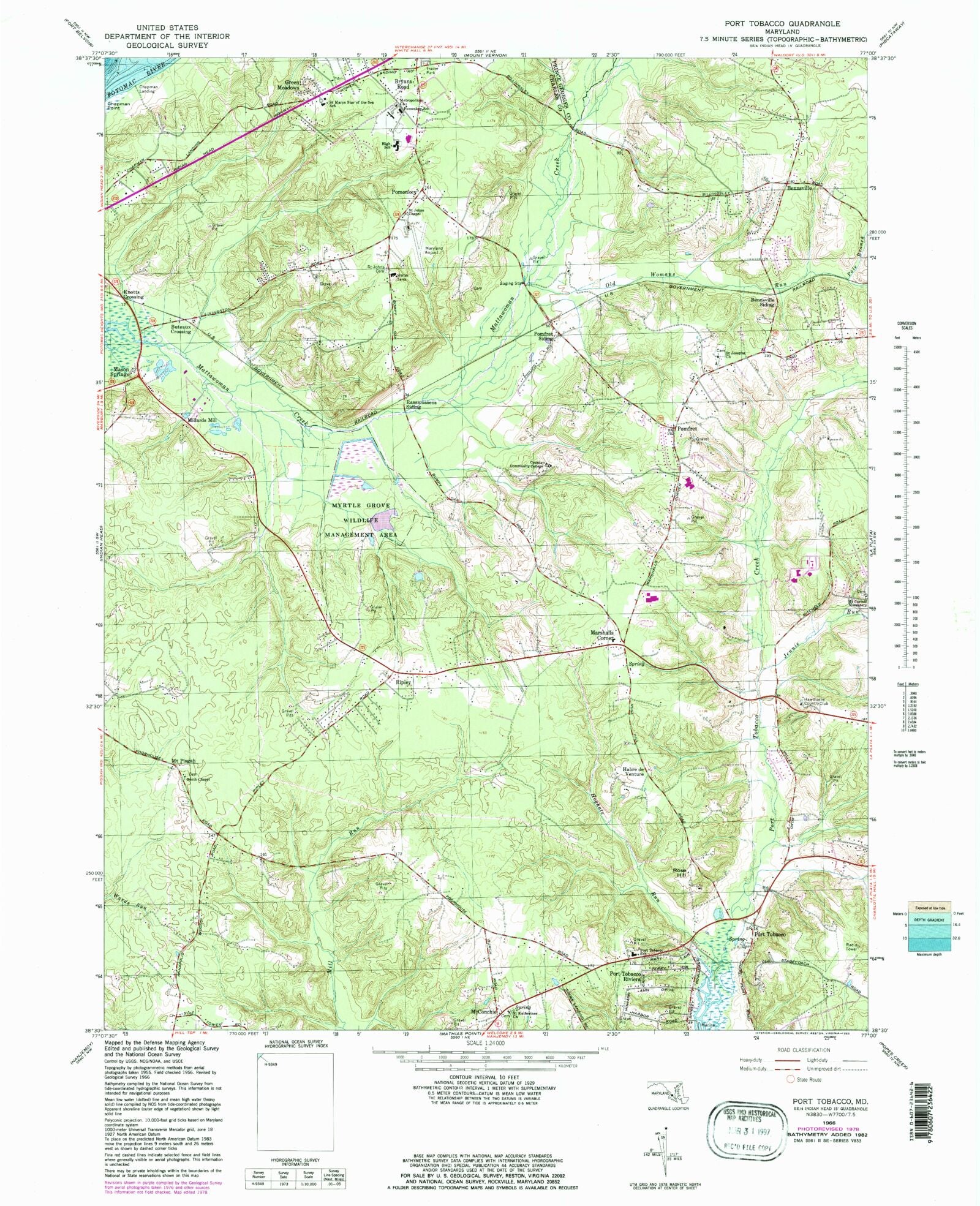 what county is port tobacco md Classic USGS Port Tobacco Maryland 7.5'x7.5' Topo Map – MyTopo Map Store