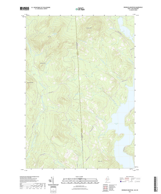 Bosebuck Mountain Maine US Topo Map Image